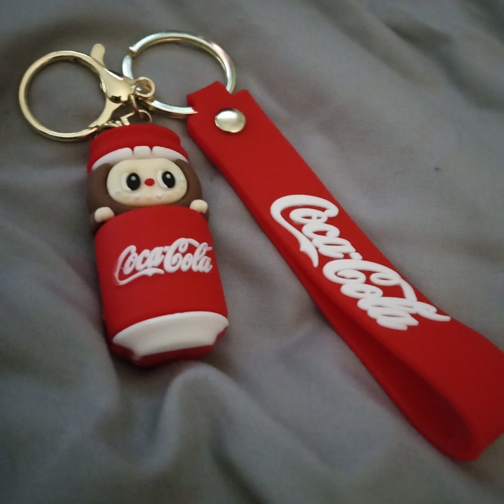 MONSTER COKE KEY FOB PURSE CHARM 4 IN